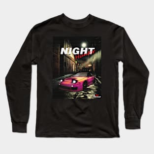 JDM 240SX [Pink] Night Hunter Long Sleeve T-Shirt